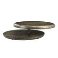 Brancaster Coffee Table, Bronze Aluminum Finish Lv02595 Bronze Wood Metal