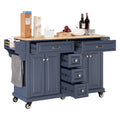 Cambridge Natural Wood Top Kitchen Island With