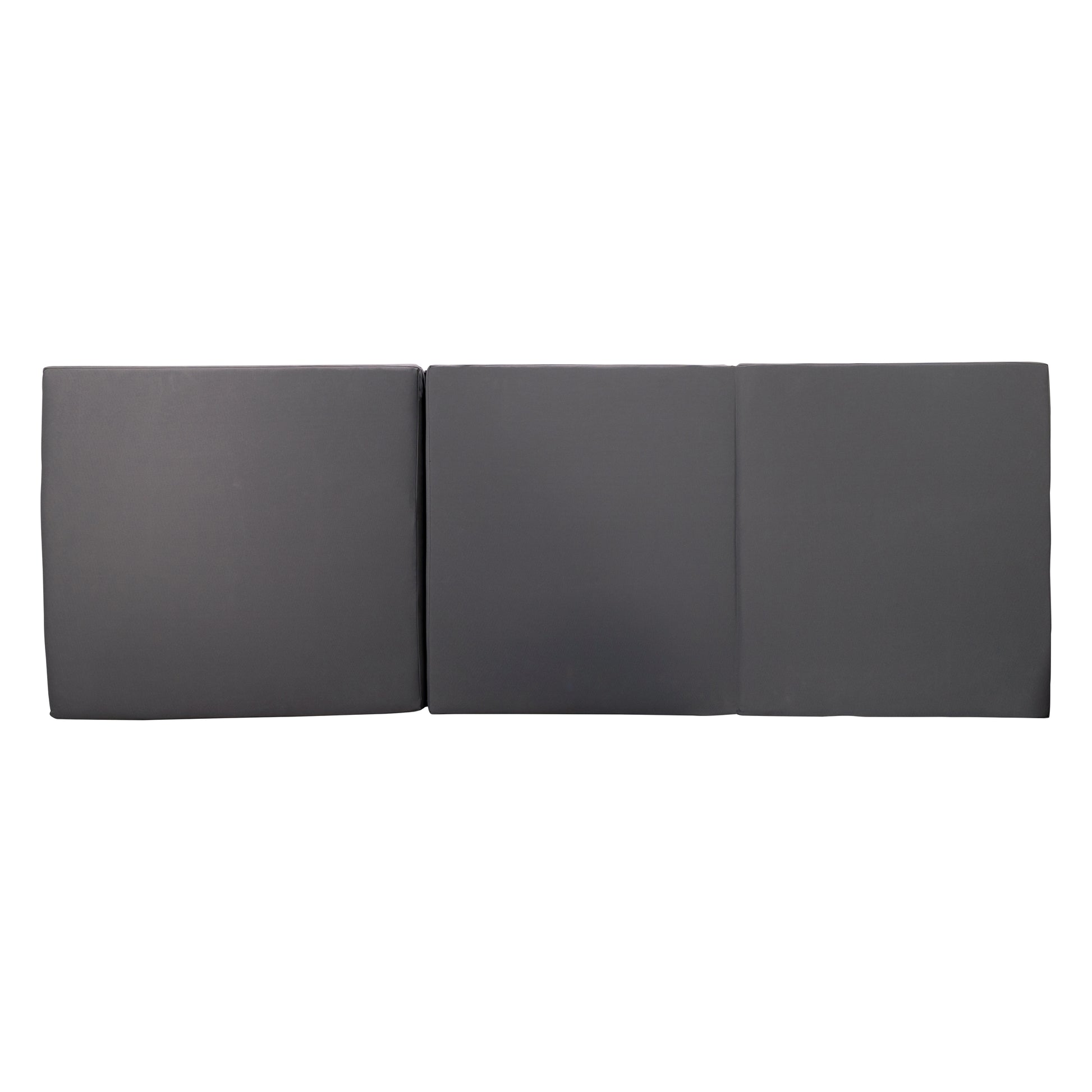 Gray Broadway Ian Chaise Lounge Cushion Triple Folds Gray Waterproof Fabric