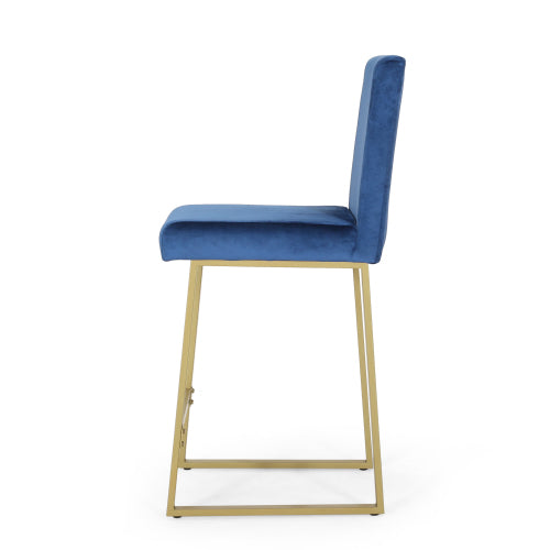 Barstool Navy Blue Velvet