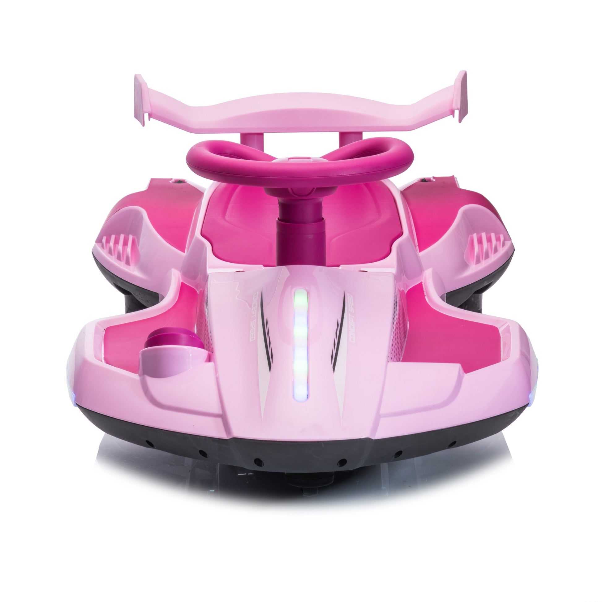 12V Kids Ride On Electric Toy,360 Degree Drift In Place,Spray Function,Front&Side Lights Design,Usb Mp3,Bluetooth,Music, 3.73 4.35 Mph,Easy Installation,Ultimate Cool Operation For Kids Aged 3 . Pink 100 149 Lbs Polypropylene