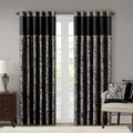 Jacquard Curtain Panel Pair 2 Pcs Window Panels Multicolor Polyester