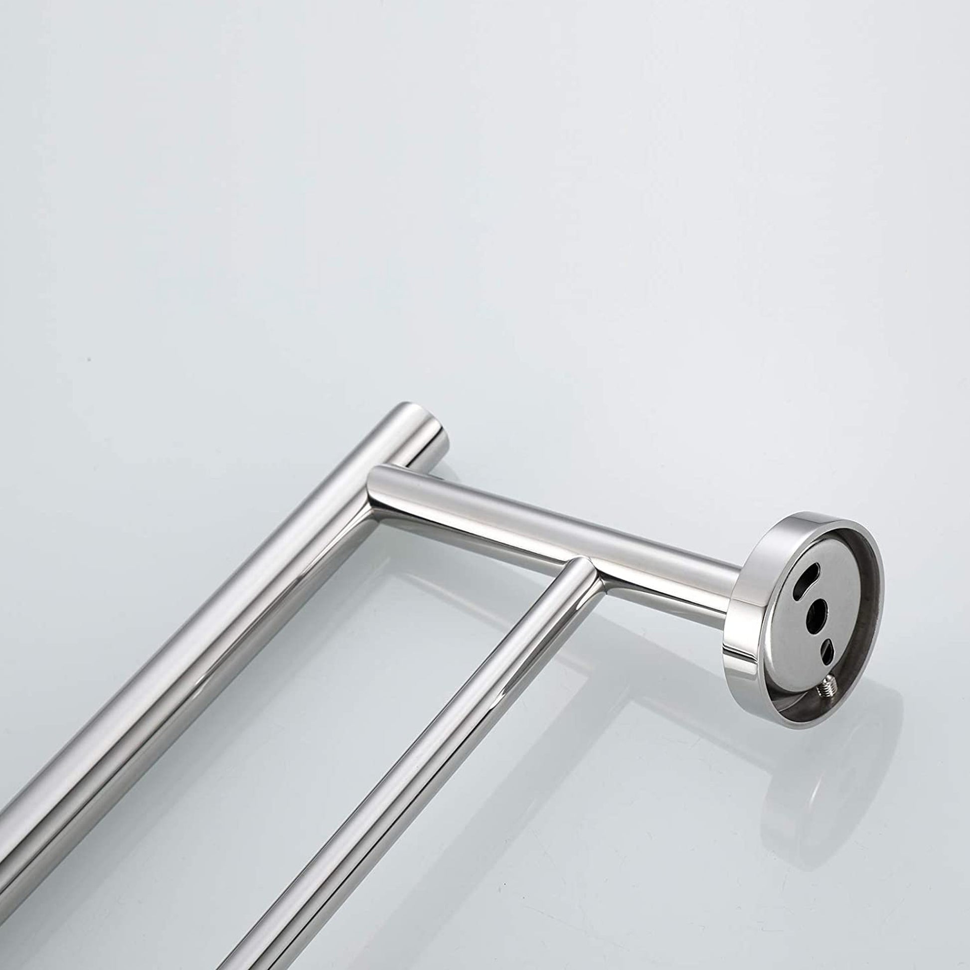 5 Piece Bathroom Towel Rack Set Wall Mount Chrome Aluminium