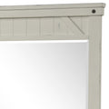 Industrial Farmhouse Mirror White Solid Wood Mdf Glass