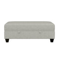 Drason Gray Storage Ottoman Gray Foam Engineered Wood