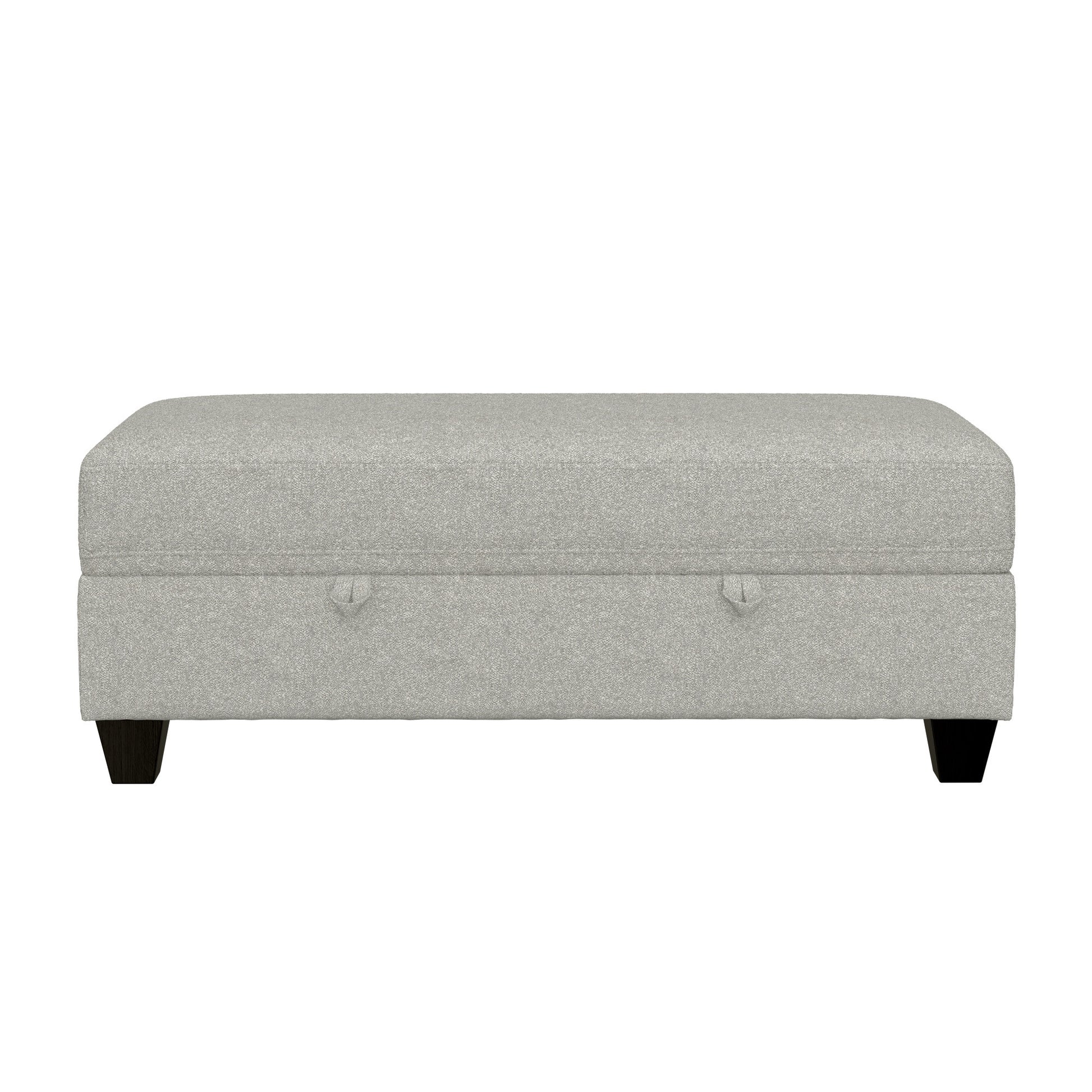 Drason Gray Storage Ottoman Gray Foam Engineered Wood