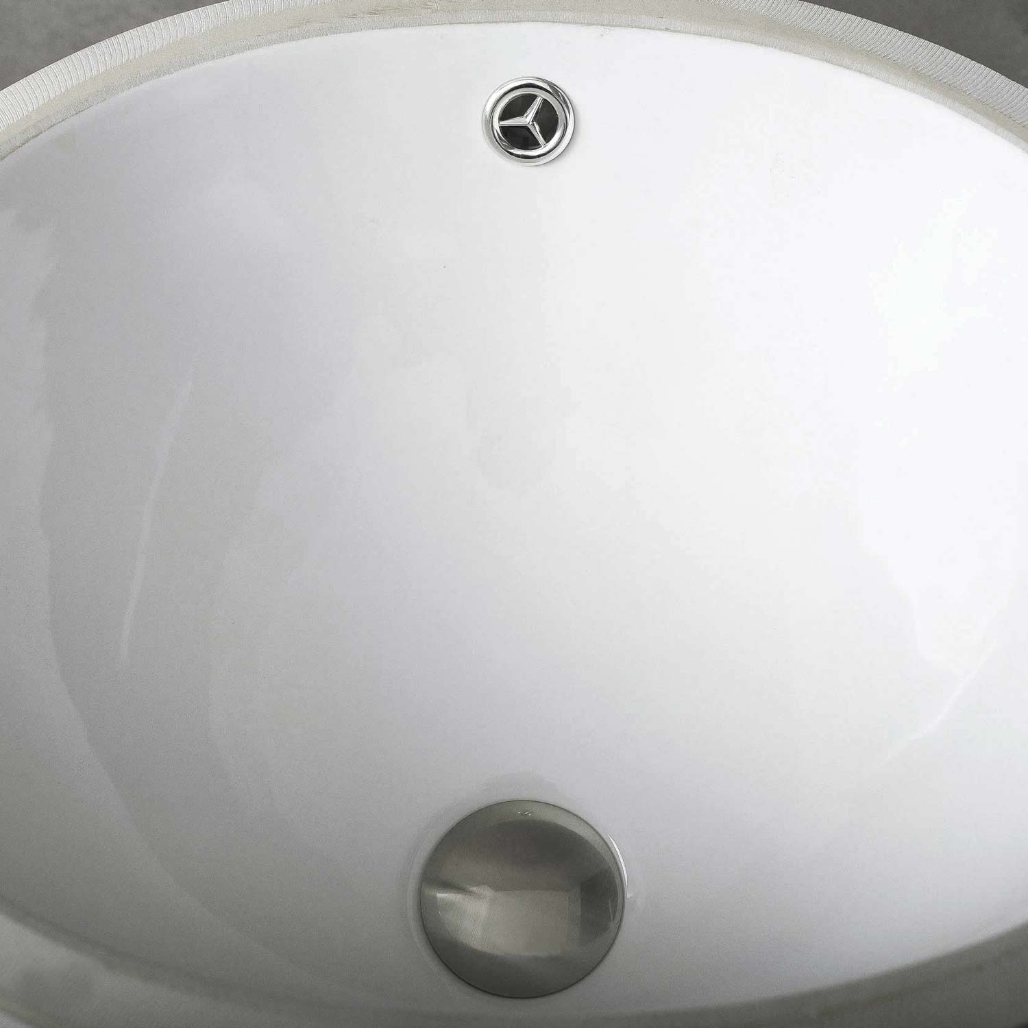 Dax Ceramic Oval Single Bowl Undermount Bathroom Basin White Ceramic