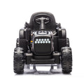 Ride On Tractor2.0 With Trailer,24V Battery Powered Electric Tractor Toy, 200W*2Motor 1.86 4.97Mph Remote Control,Electric Car For Kids,Three Speed Adjustable,Usb,Mp3 ,Bluetooth,Led Light, Safety Belt Black Polypropylene