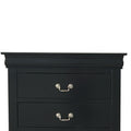 Black 5 Drawer Chest Black Bedroom Particle Board Mdf