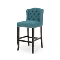 Vienna Contemporary Fabric Tufted Wingback 31 Inch teal-fabric