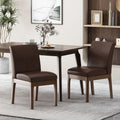 Dining Chair - Dark Brown Rubber Wood