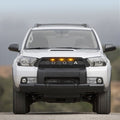 Front Grille Fits For2012 2013 2014 2015 5Th Gen 4Runner Trd Pro Grill With Raptor Lights W Letters Black Abs Abs