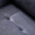 Chair Navy Blue Microfiber 1 Seat