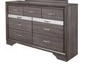 Ryder Sparkle Grey Dresser Gray Solid Wood Mdf