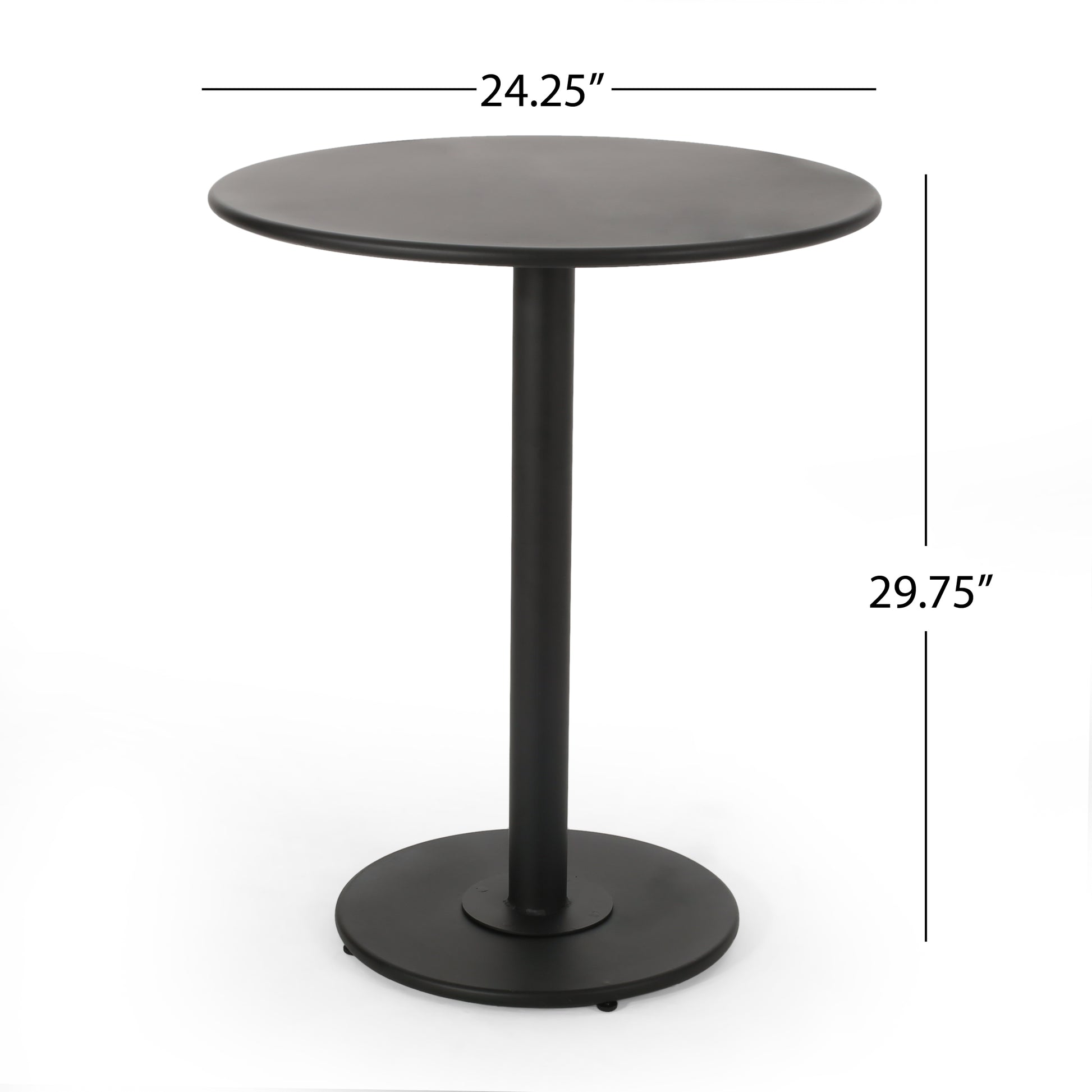 Terra Nova Bistro Set Matte Black Iron