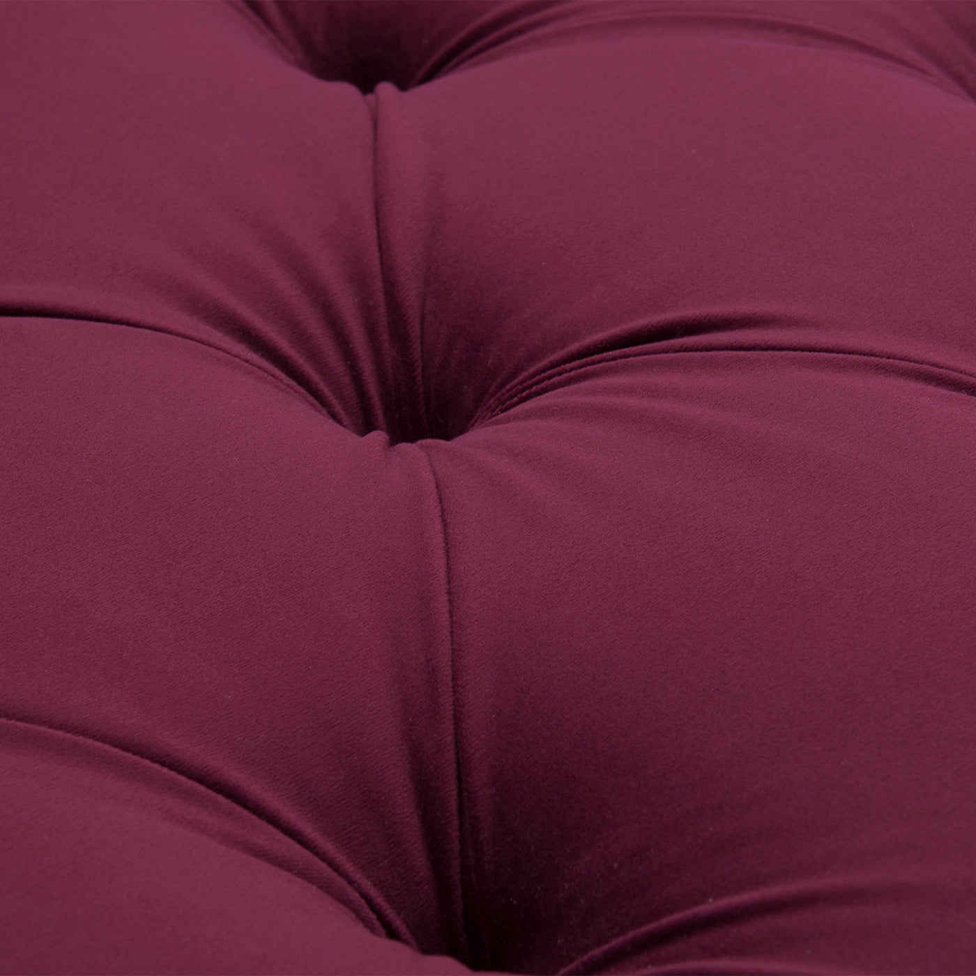 Samuel Tufted Roll Arm Chaise Lounge, Burdy Velvet Burgundy Foam Velvet