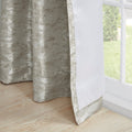 Jacquard Lined Total Blackout Rod Pocket Back Tab Curtain Panel Only 1 Pc Panel Grey Silver Polyester
