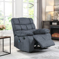 Massage Recliner Charcoal Fabric
