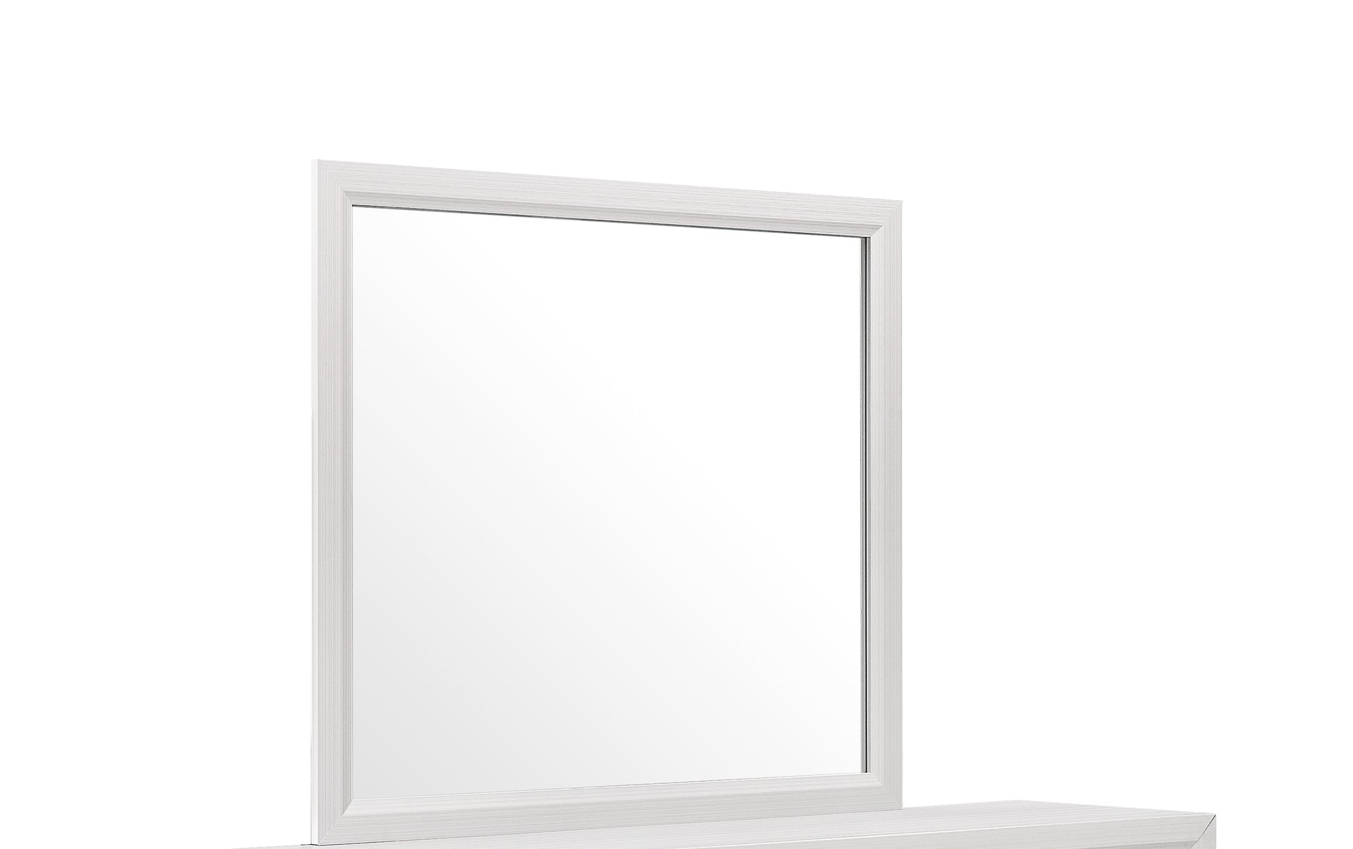 Mirage White Mirror White Rubber Wood