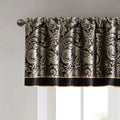 Jacquard Window Valance Black 50X18
