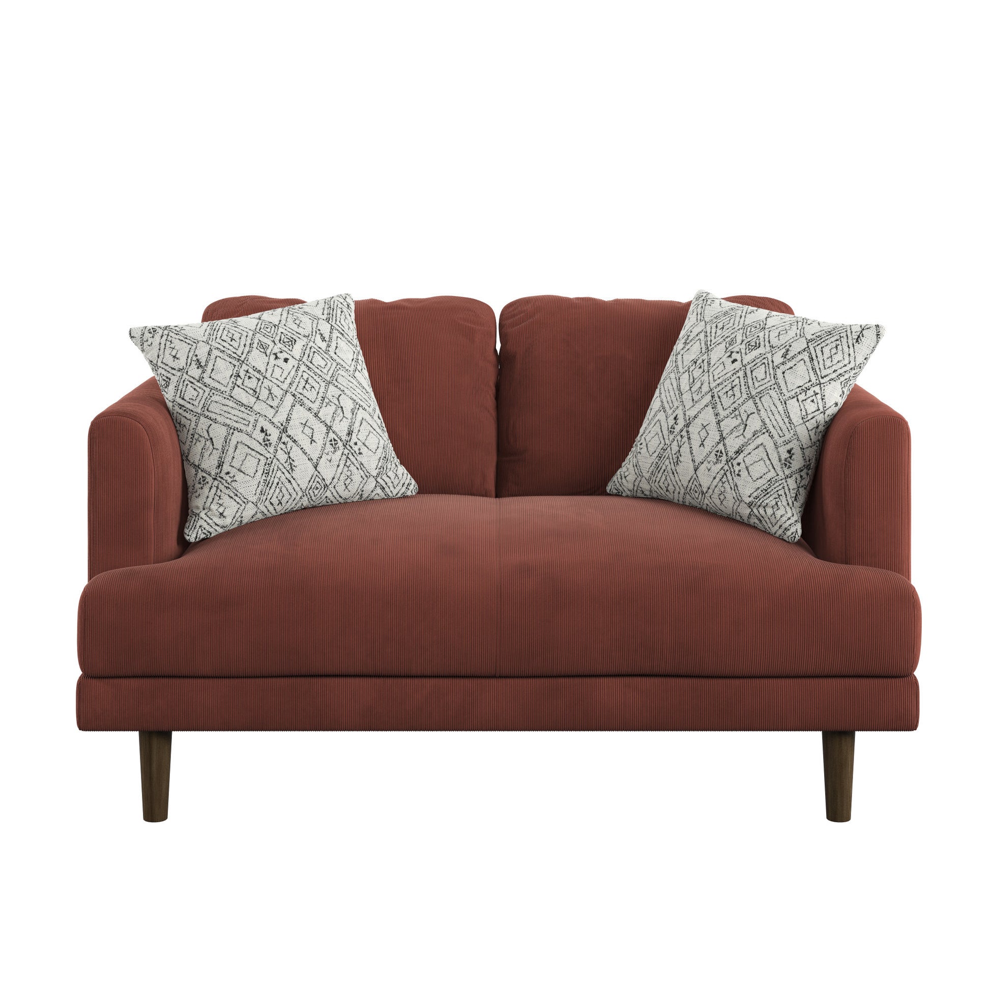 Jurie Red Loveseat Red Foam Engineered Wood
