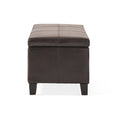 Storage Ottoman Brown Pu