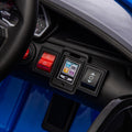 12V Kids Ride On Car W Parents Remote Control,Licensed Lamborghini Aventador Xago,Hydraulic Pressure Door,Slow Start,Early Education,Bluetooth,Adjustable Volume,Mp3,Usb,Led Lights For Kids Aged 2 4. Blue 50 99 Lbs Polypropylene