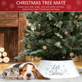 Homcom Christmas Tree Collar, Steel Tree Ring Skirt, Home Xmas Decoration For Christmas Tree, 26