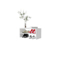 White 2 Shelf Shoe Rack White Bedroom Melamine