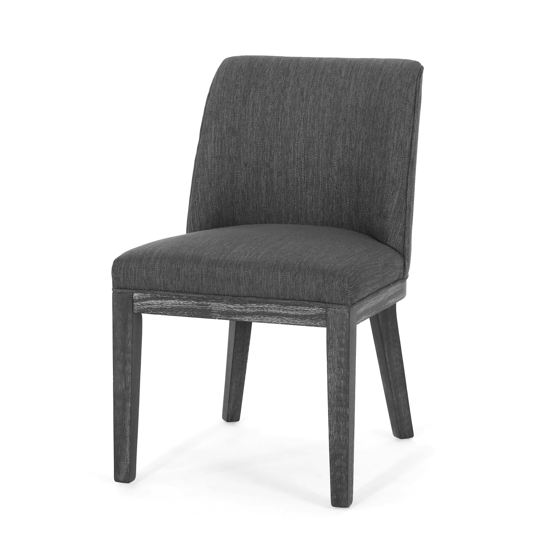 Dining Chair Mp2 Set Of 2 Charcoal Fabric