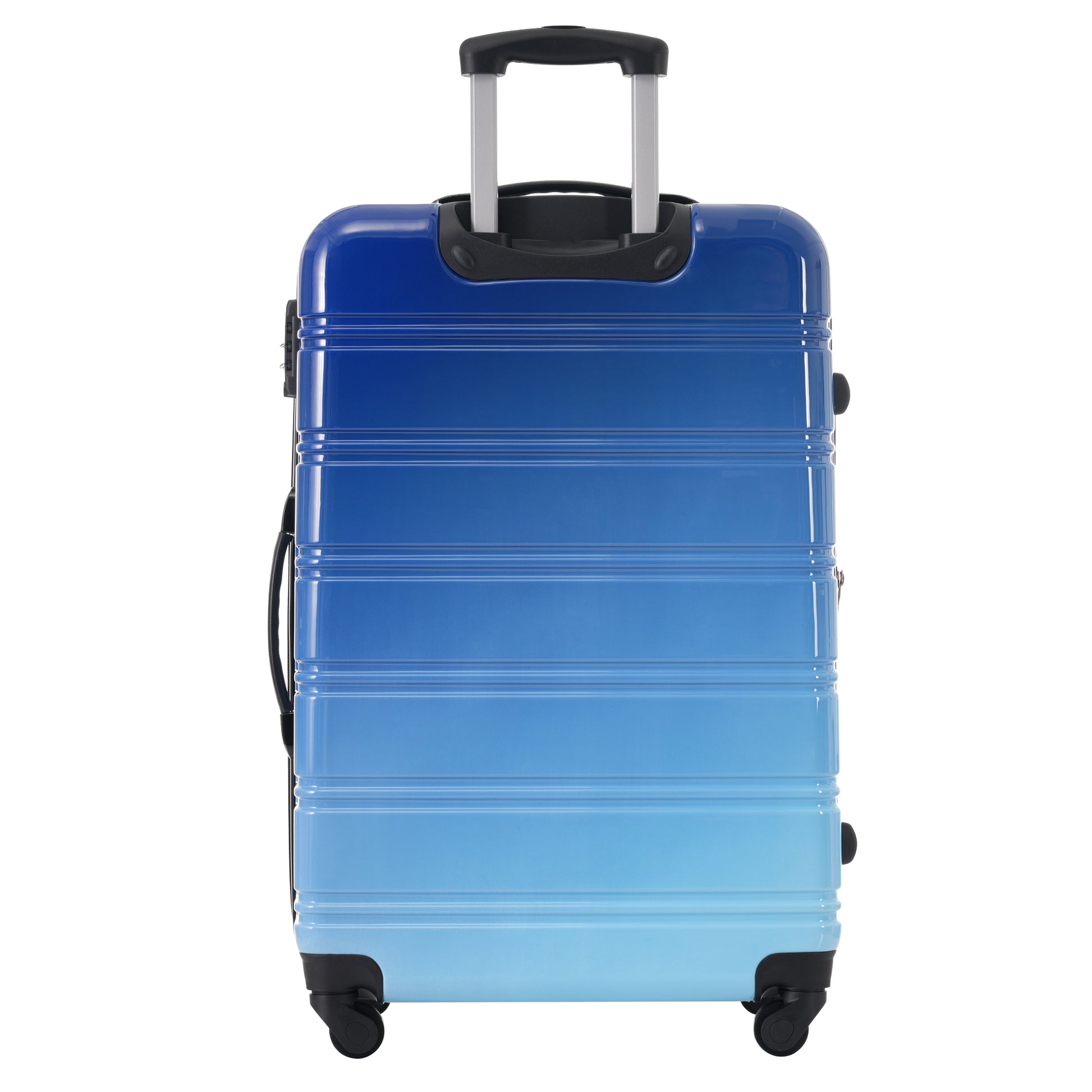 Hardshell Luggage Sets 3 Piece Gradient Color Expandable Suitcase With Spinner Wheels And Tsa Lock Lightweight 20" 24" 28" Available,Blue And Light Blue Blue Multi Pc