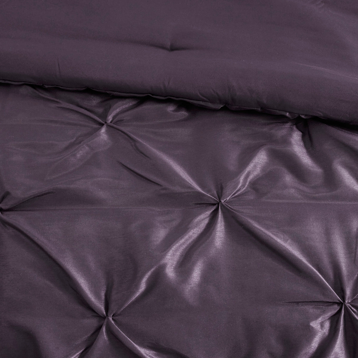 7 Piece Tufted Comforter Set Plum Queen Queen Plum Polyester