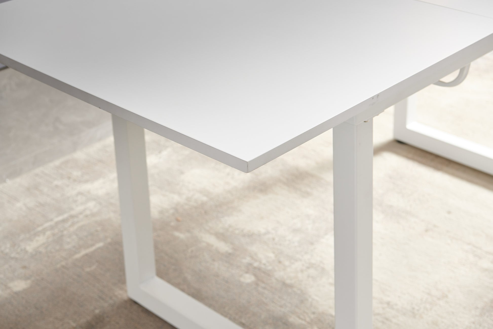 White Color,Square Extendable Dining Table With Metal Leg,Modern Space Saving Kitchen Table For Living Room 70.86" W X 31.5" D X 29.5" H Antique White Mdf Metal