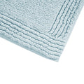 100% Cotton Tufted 3000 Gsm Reversible Bath Rug Blue Cotton