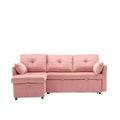 United We Win Furniture, Modular L Shaped Sofa, Modular Long Sofa With Reversible Chaise Lounge, Sofa Bed, Sleeper Sofa, Modular Sofa Combination With Storage Seats. Pink Velvet 3 Seat