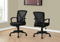 Office Chair, Adjustable Height, Swivel, Ergonomic, Armrests, Computer Desk, Work, Black Mesh, Black Metal, Contemporary, Modern Black Foam Polyester