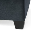 Sectional Ottoman Charcoal Fabric