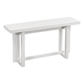 Contemporary Console Table With Wood Top, Extra Long Entryway Table For Entryway, Hallway, Living Room, Foyer, Corridor White Solid Wood Mdf