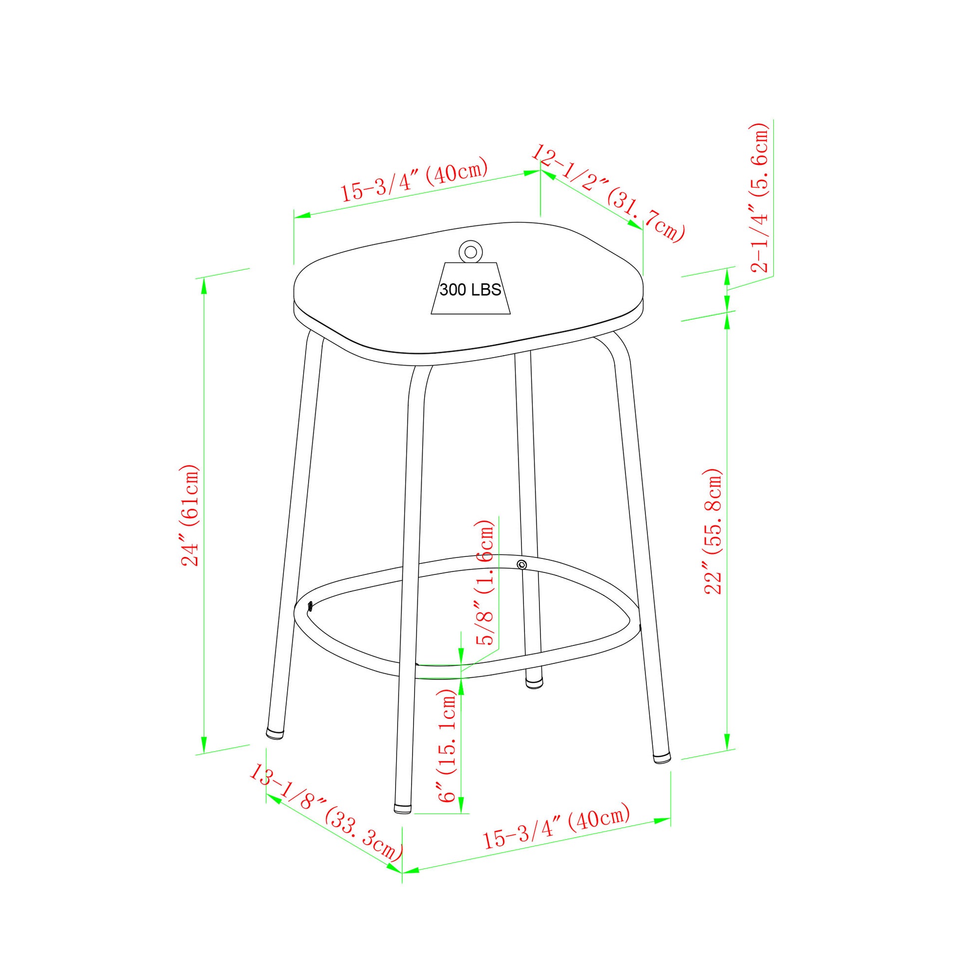 Modern Simple Counter Stool With Upholstered Seat, Set Of 2, Charcoal Charcoal Grey Foam Steel