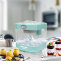 Snow Cone Maker, Tabletop Shaved Ice Machine For Slushies & Frozen Drinks, 2 Reusable Cups, Ice Scoop Green Plastic