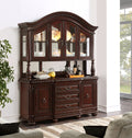 Antoinette Buffet And Hutch Dark Brown - Dark