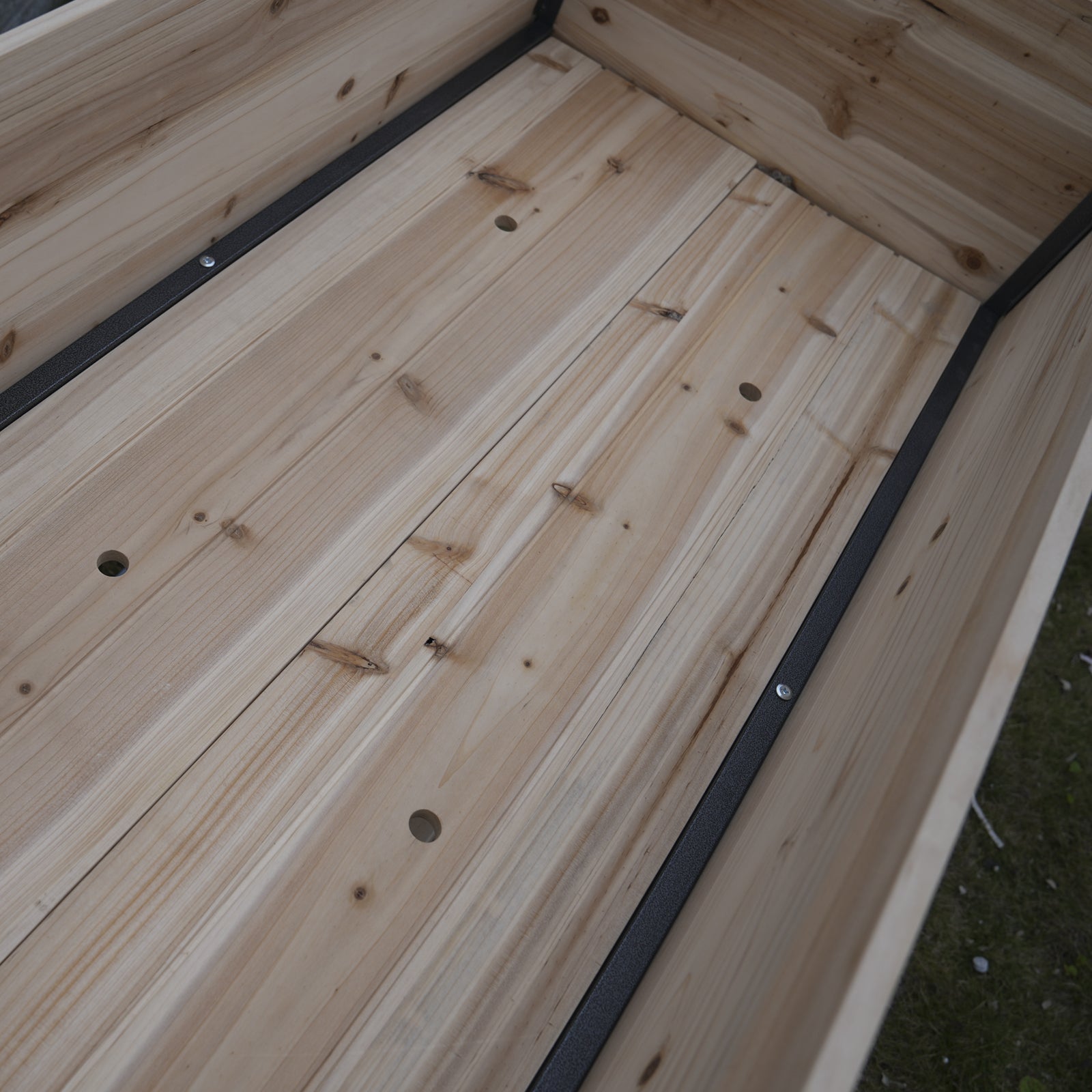 Style: 45" Iron Wood Combined Growing Beds With Feet And Storage Racks. Suitable For Various Places Such As Gardens, Backyards, Terraces, Balconies, Etc. Natural Solid Wood