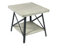 Douglas Gray End Table Gray Solid Wood