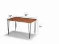 Zambak Diningroom Solid Wood Table For 4 6 People Oak Seats 6 Light Brown Desk Top Contemporary Freestanding Acacia Rectangular Rectangular Solid Wood