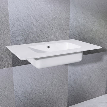 36 Inch Solid Surface Vanity Top With Sink Drop In Countertop For Bathroom Kitchen Cabinet 1 Faucet Hole Not Include Cabinet White Bathroom Luxury,Modern Solid Surface Solid Surface