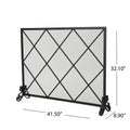 Fire Screens Black Iron