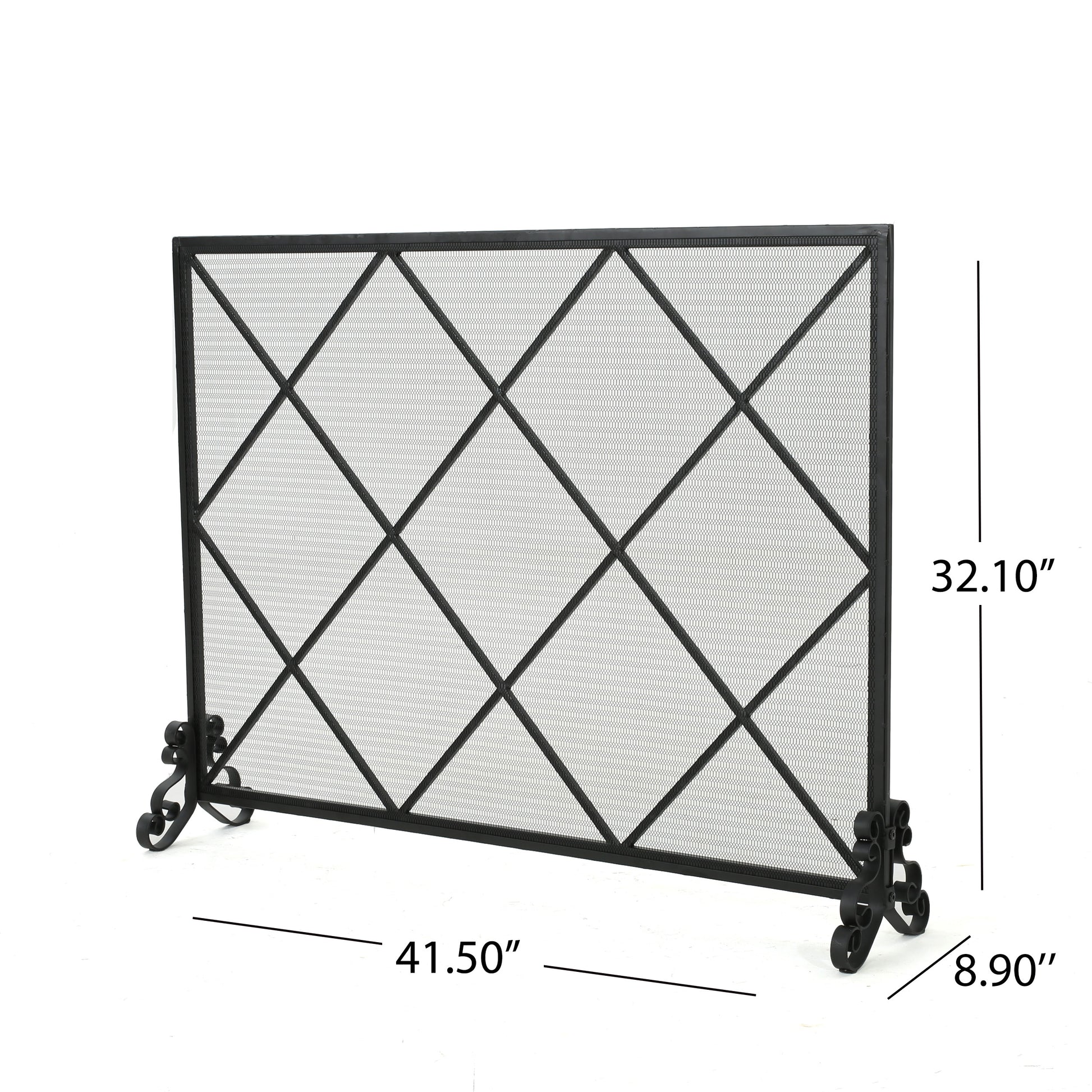 Fire Screens Black Iron