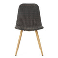 Gila Dining Chair With Heat Tranfer Legs,Set Of 2 Brown Multi Rattan