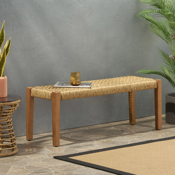 Angie Bench Teak Acacia Wood