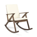 Gus Rocking Chair Brown Gray Acacia Wood